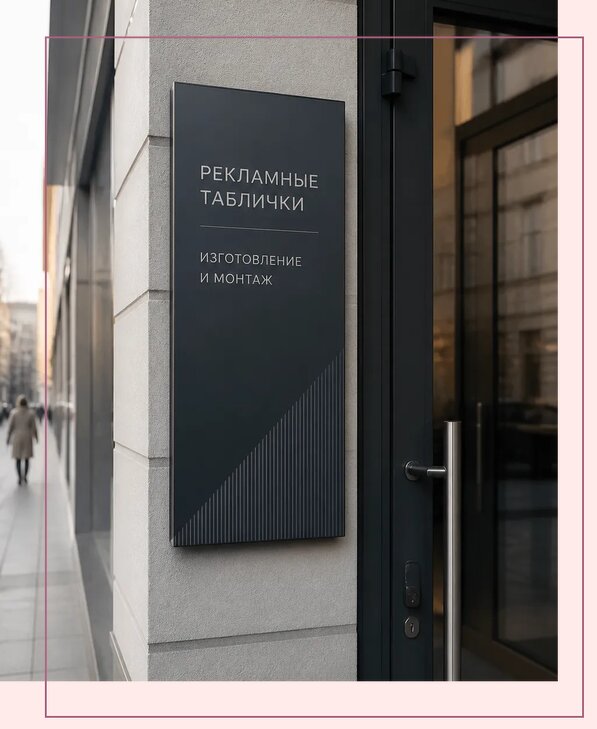 Рекламные таблички в Новосибирске по цене от 4575 р. | Аванза-Нвс