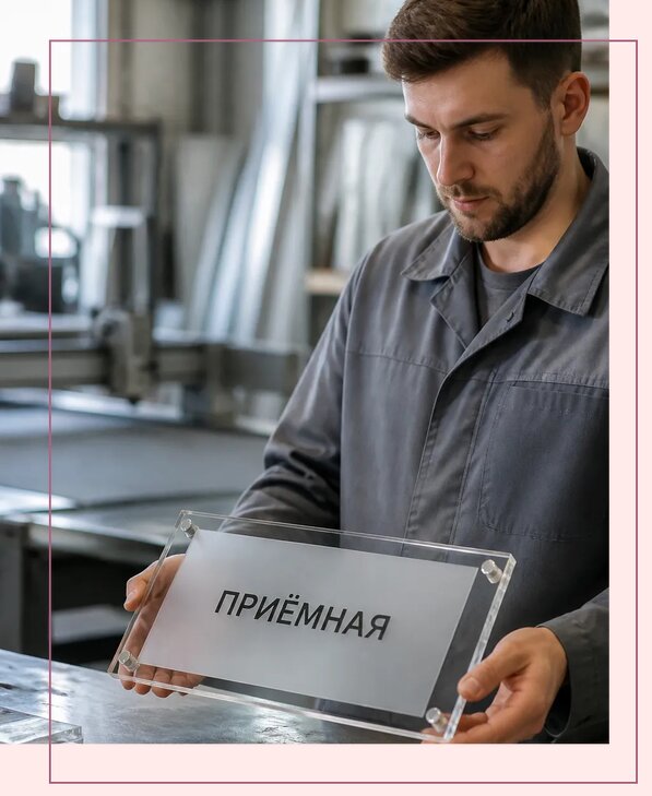 Таблички из оргстекла на заказ в Новосибирске от 3965 р. | Аванза-Нвс