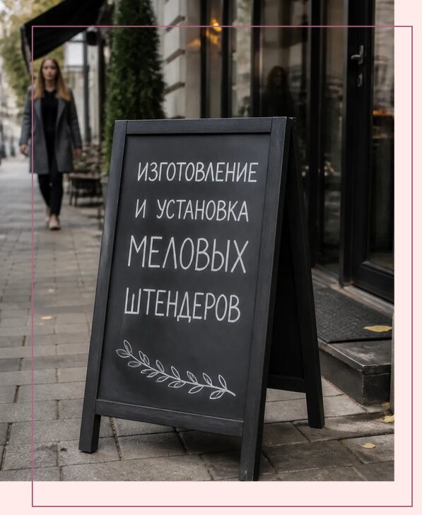 Меловые штендеры в Новосибирске по цене от 6608 р. | Аванза-Нвс